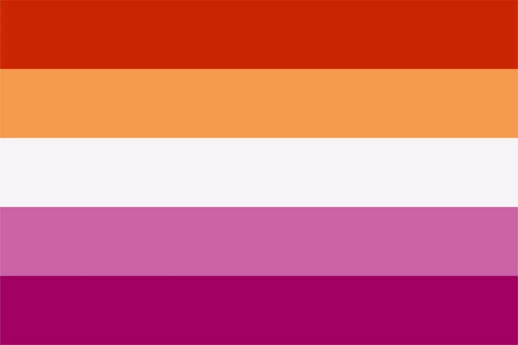 Sunset Lesbian Flag (5-Stripe)