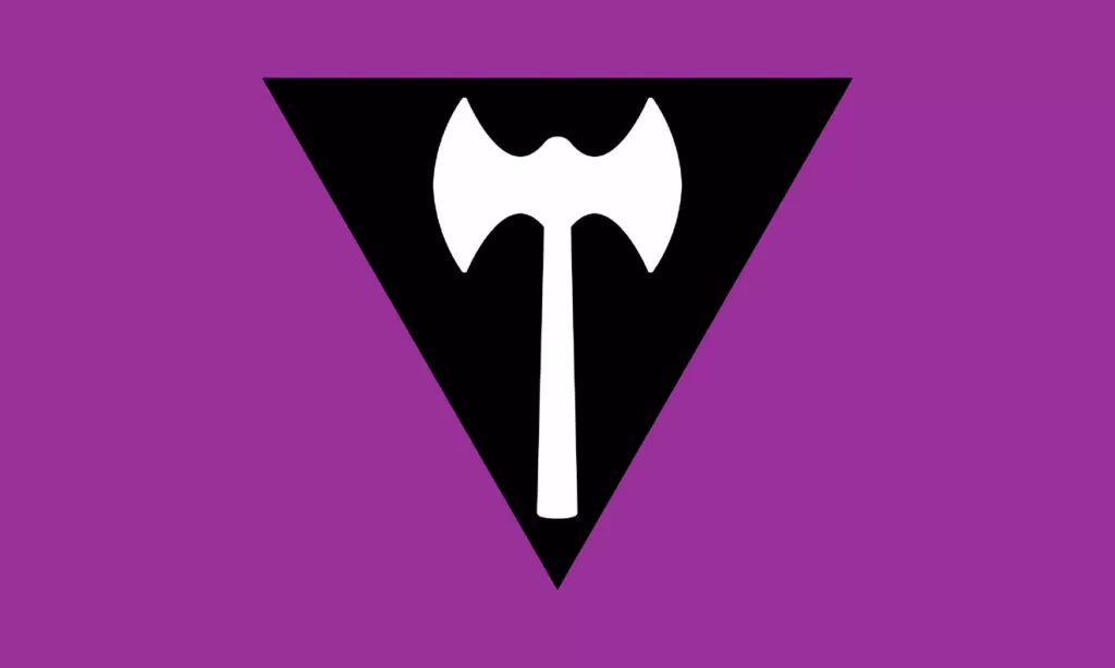 Labrys Lesbian Flag