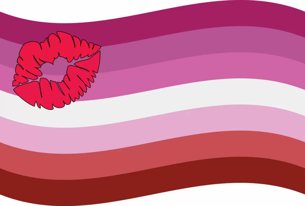 Lipstick Lesbian Flag