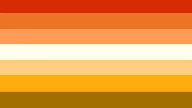 Orange Butch Lesbian Flag
